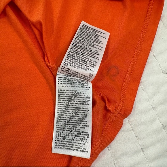 GapFit Orange Muscle Tee Sleeveless with Open Back - Picture 10 of 11